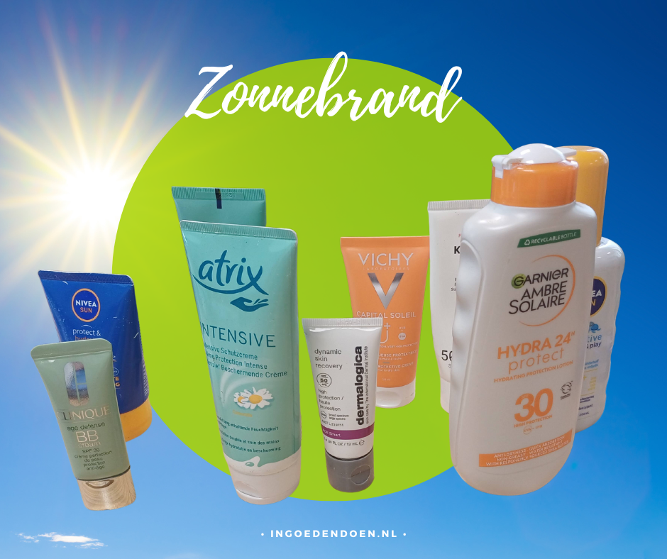 zonnebrand einde zomer